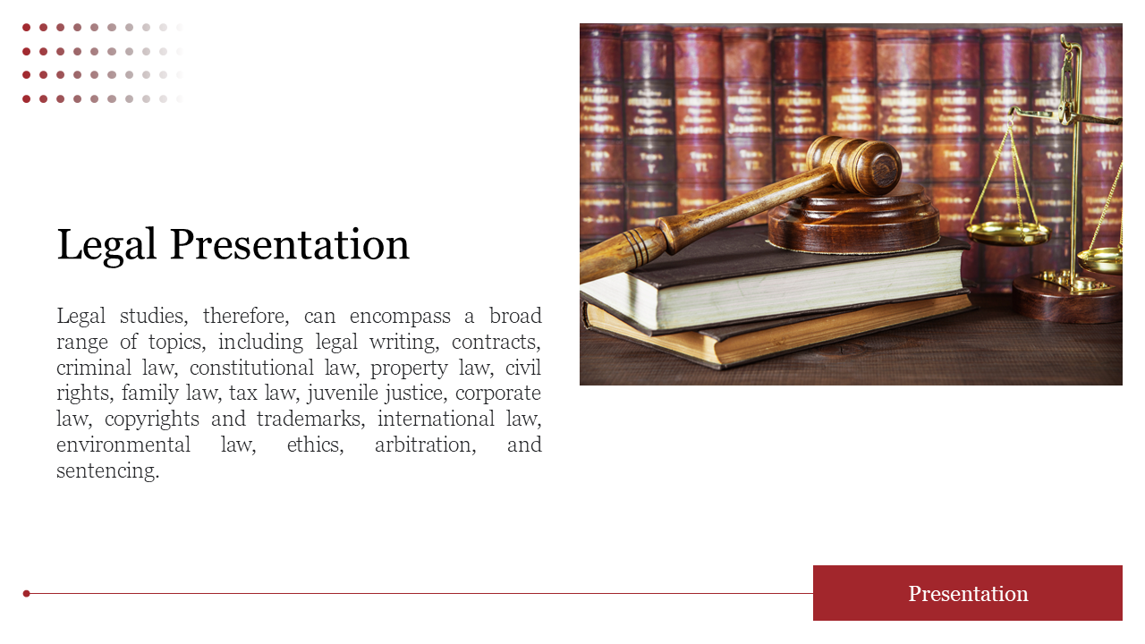 Professional Legal Presentation PowerPoint Template 